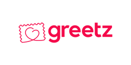 Logo van Greetz, klant van Twintos, kleur op transparante achtergrond, veel padding