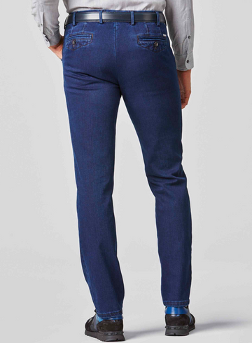 Meyer Super-stretch katoenen wol-denimchino 4539chicago