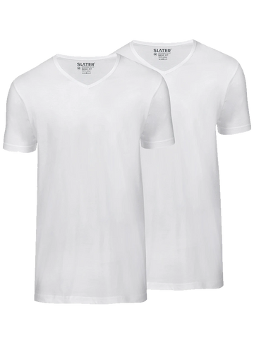 Slater Basic fit v-hals t-shirt 7600