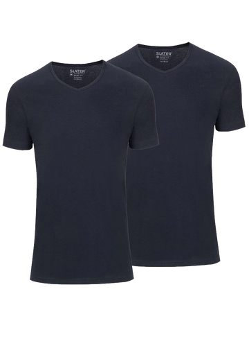 Slater Basic fit v-hals t-shirt 7610