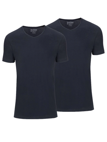 Slater Basic fit v-hals t-shirt