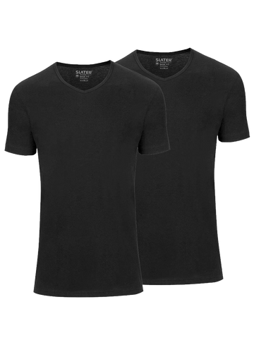 Slater Basic fit v-hals t-shirt 7620