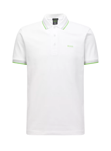 BOSS GREEN Polo met contrasterende logodetails 50469055paddycurved