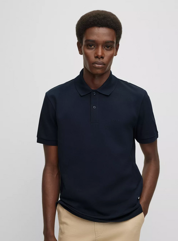 BOSS BLACK Polo met logostiksel 50468362