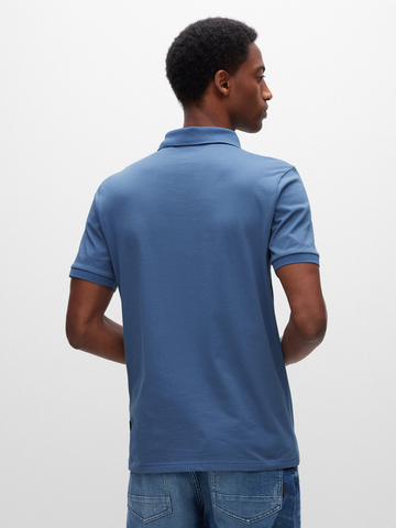Boss Orange Slim-fit polo met logopatch