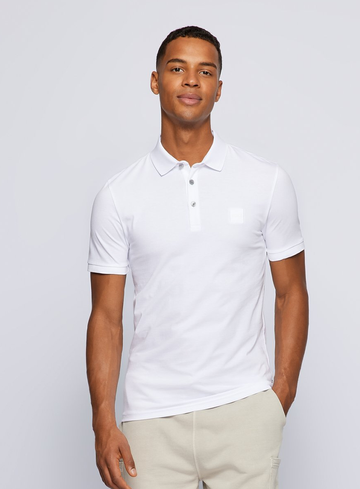 Boss Orange Slim-fit polo met logopatch 50472668passenger