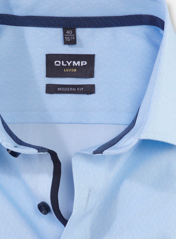 Olymp Luxor modern fit, zakelijk overhemd, extra lange mouw, global kent 120149