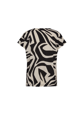 Freequent Jersey modal t-shirt met bloemenprint 203984 floi tee