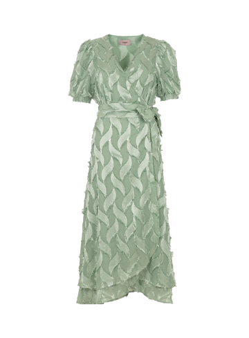 Freebird Jersey jurk met riem en zakken Blossom Layer F-Wv-Hairy-Jaquard-24-2