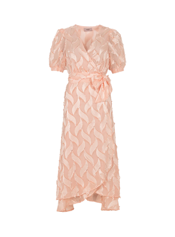 Freebird Jersey jurk met riem en zakken Blossom Layer F-Wv-Hairy-Jaquard-24-2