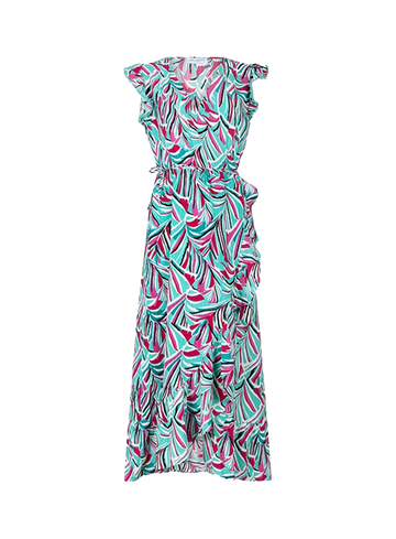 Lofty Manner Jersey jurk met riem en zakken PD24 - Dress Ariah