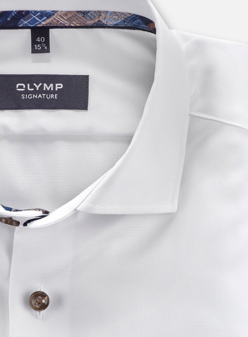 Olymp Level five, body fit, zakelijk overhemd, modern kent 850064