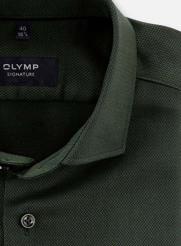 Olymp Level five, body fit, zakelijk overhemd, modern kent 851744