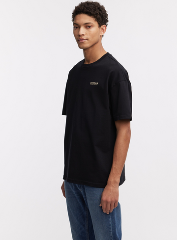 Denham T-shirt tsuru stitch box tee