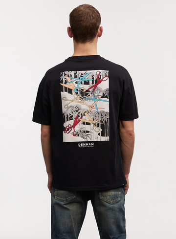 Denham T-shirt woodblock box tee