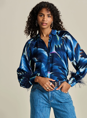 Pom Amsterdam Blouse Feathers SP7965