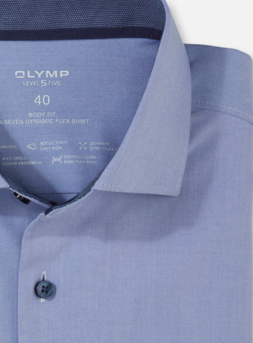 Olymp Level five 24/seven body fit, zakelijk overhemd, kent 216059