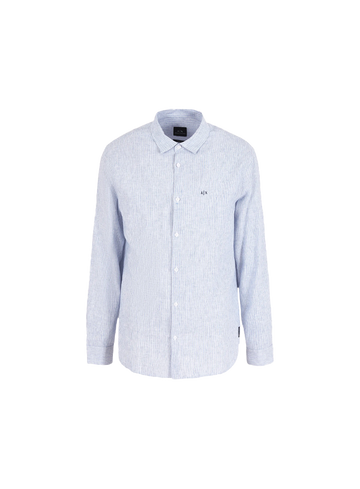 Armani Exchange Signature, tailored fit, zakelijk overhemd, signature kent 3dzc32.zn4lz