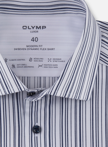 Olymp Luxor 24/seven modern fit, zakelijk overhemd, global kent 127852