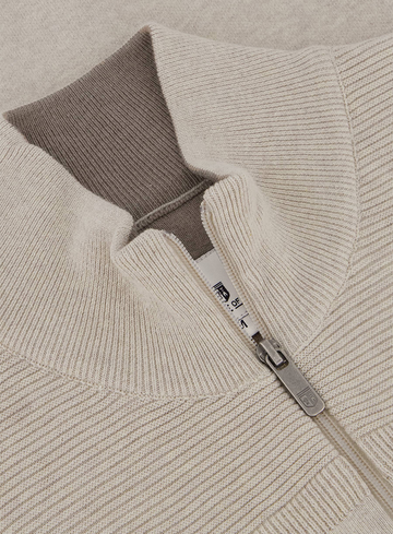 State of Art Sweater met ritssluiting en gebogen logo 16114109