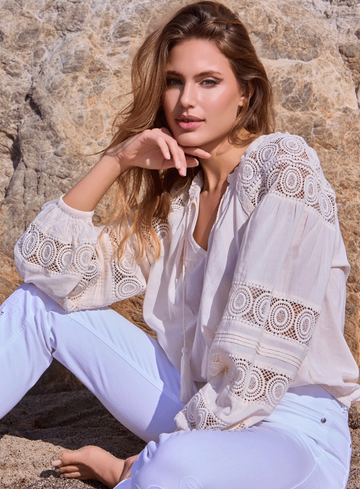 Monari Blouse met kant 409777