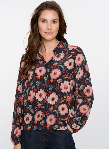 Geisha Jeans Blouse 53610-20