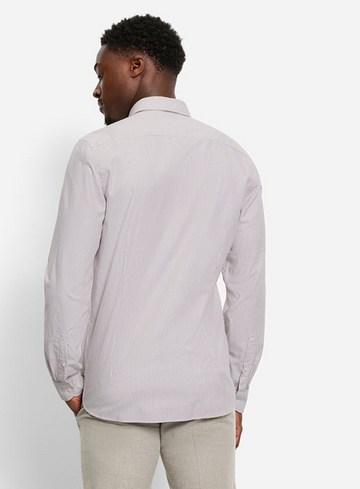 Olymp Level Five garment washed Zakelijk overhemd, body fit, Kent 214884