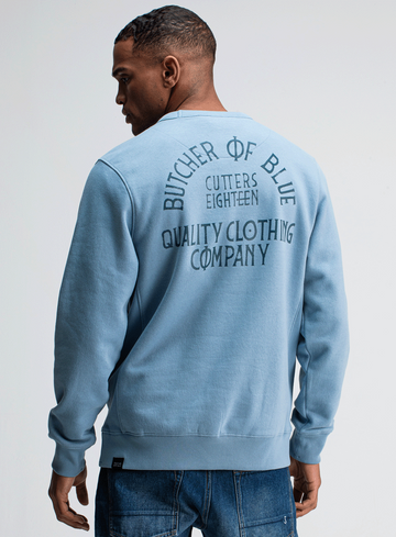 BUTCHER OF BLUE Trui Army Frat Crew M2523008