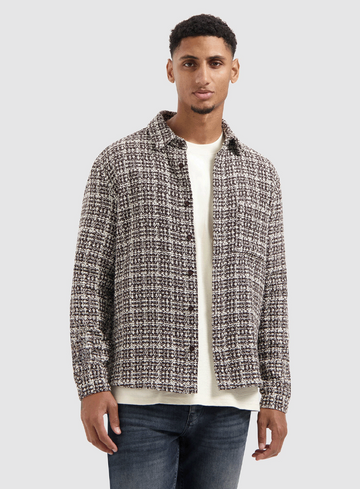Pure Path Overshirt Structured Checked 25030206