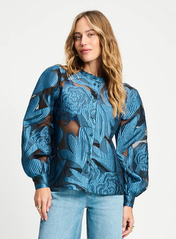 Pom Amsterdam Blouse Dashing Nights Organza SP9343