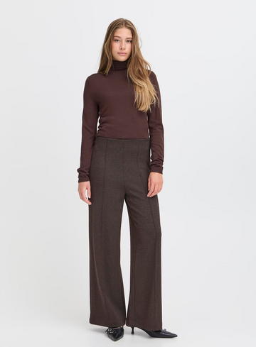 Ichi Pantalon Ihkate ih kate jacquard long pa