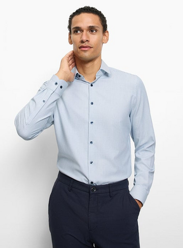 Olymp Level Five 24/Seven Zakelijk overhemd, body fit, Modern Kent 203384