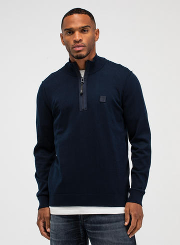 Butcher of Blue Pullover Clifden Co Halfzip M2616013