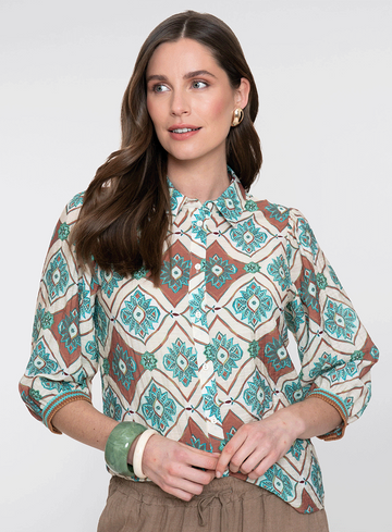 Geisha Jeans Blouse 63453-20
