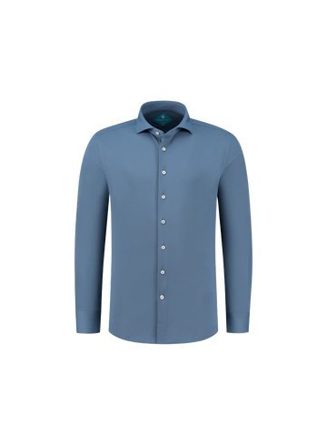 District Indigo Overhemd pique shirt