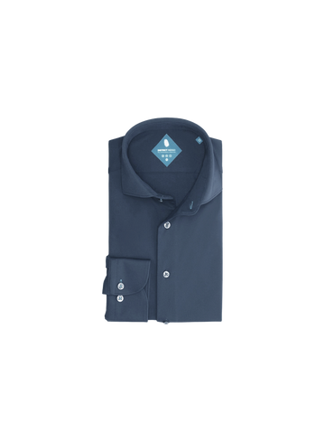 District Indigo Overhemd pique shirt