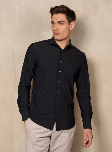 District Indigo Overhemd pique shirt