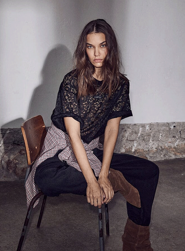 Haute L'Amitié T-shirt hl10725 summer lace