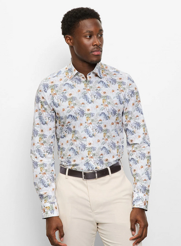 Olymp Level Five Zakelijk overhemd, body fit, Kent 200214