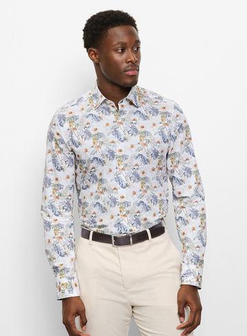 Olymp Level Five Zakelijk overhemd, body fit, Kent 200219