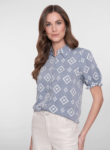 Geisha Jeans Blouse 63268-20