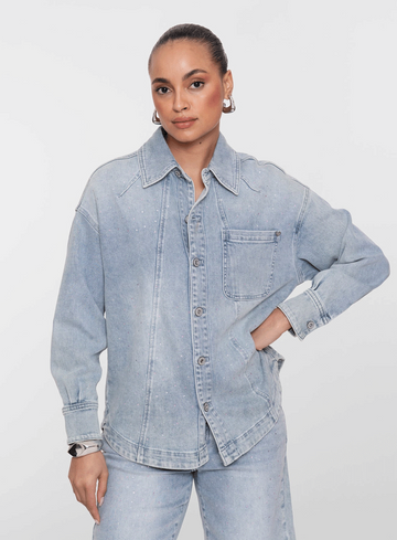 Geisha Jeans Denim blouse 65021-10