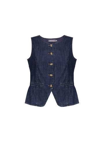 Geisha Jeans Gilet 65138-10