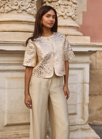 Freebird Pantalon Lolani Lolani Wide F-Wv-Shiny-Twill-26-1