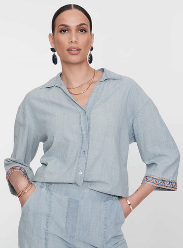Geisha Jeans Blouse 63161-70