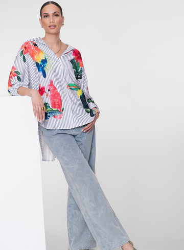 Geisha Jeans Blouse