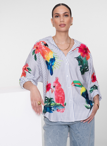 Geisha Jeans Blouse 63162-70