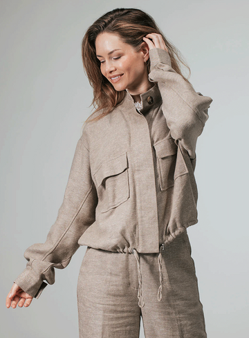 Label Dot Jacket Lea