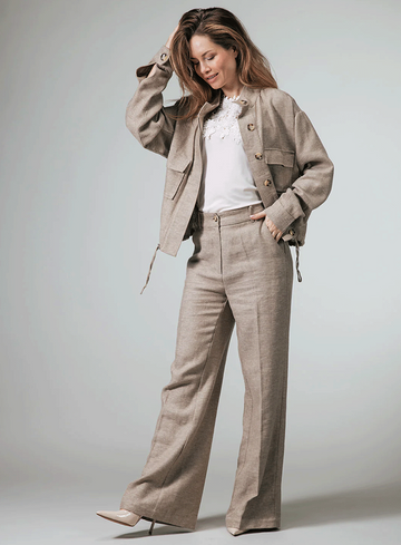 Label Dot Jacket Lea