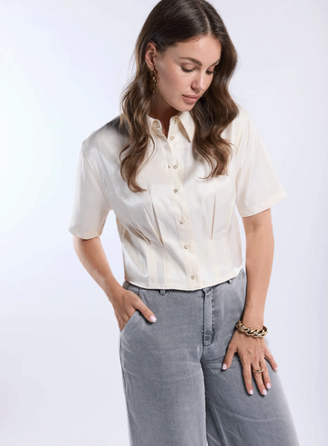 Freebird Blouse Bolona Bolana Ss Wv-Shiny-Vis-26-1
